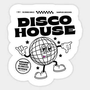 DISCO HOUSE  - Disco Ballin (Black) Sticker